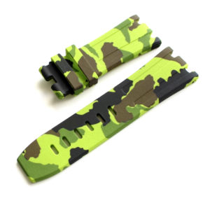 green camouflage audemars piguet rubber watch strap