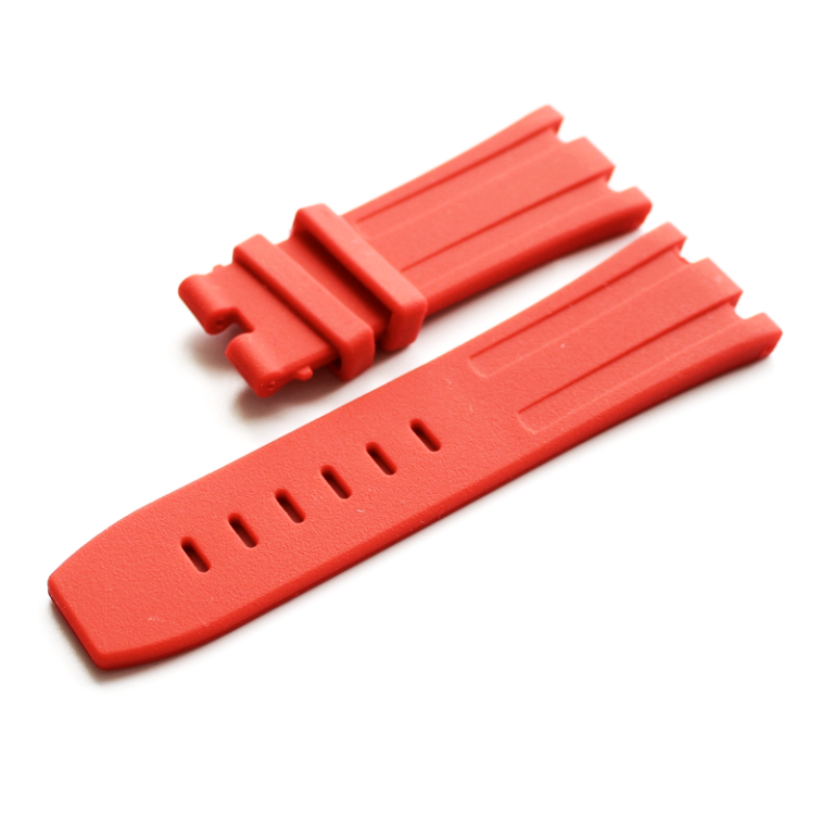 Red Rubber Watch Strap 28mm for AP Chronostraps