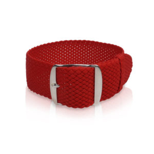 red perlon watch strap product picture