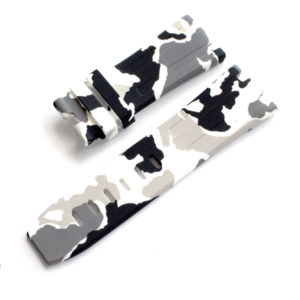 white camouflage audemars piguet rubber watch strap