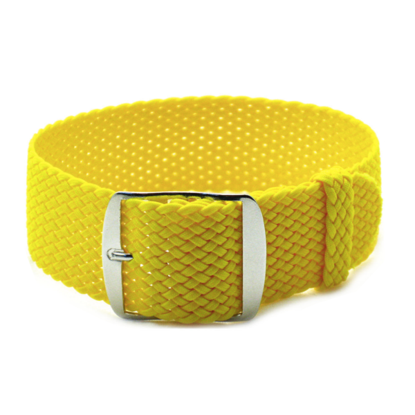 yellow perlon watch strap product picture